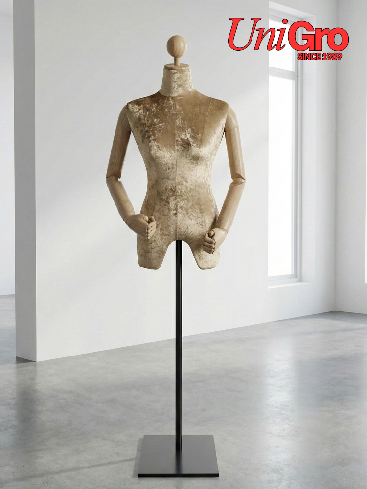 Classic Sewing Mannequin with Wheel Base